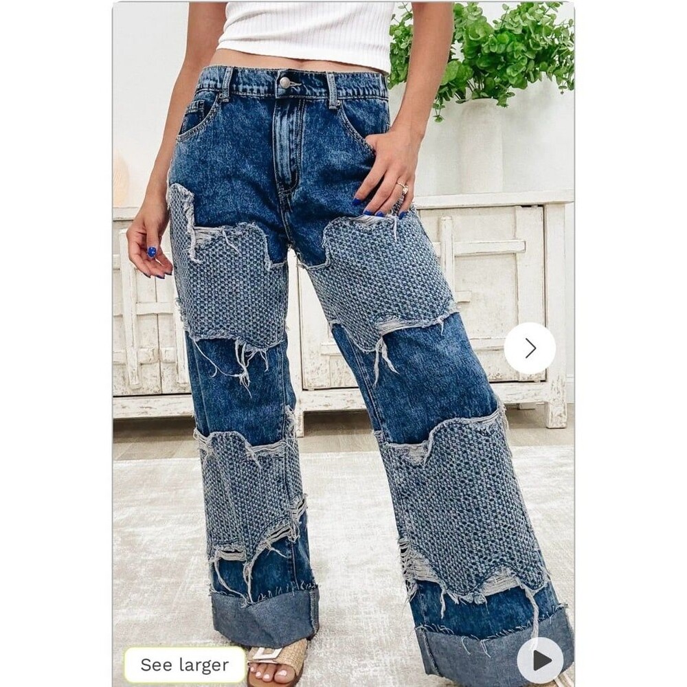OLi Hali jeans OH jeans Oli & Hali jeans OLI HALI jeans womens medium NEW boho